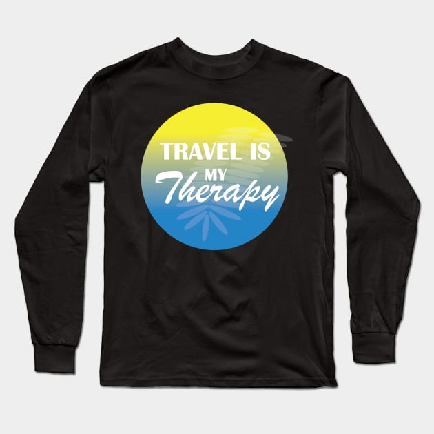 Travelling is my therapy Long Sleeve T-Shirt by navod